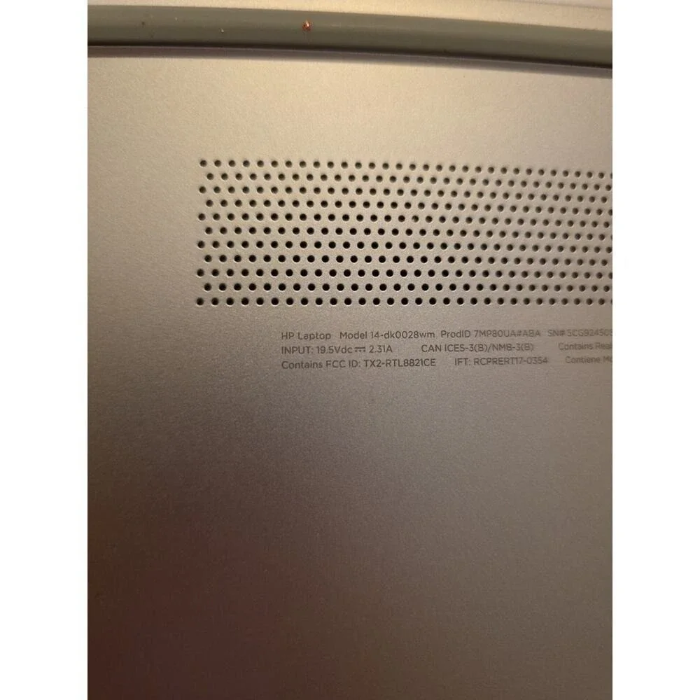 HP Laptop Model 14-dk0028wm with Charging Cable Condition Is Pre-Owned‎ H1
